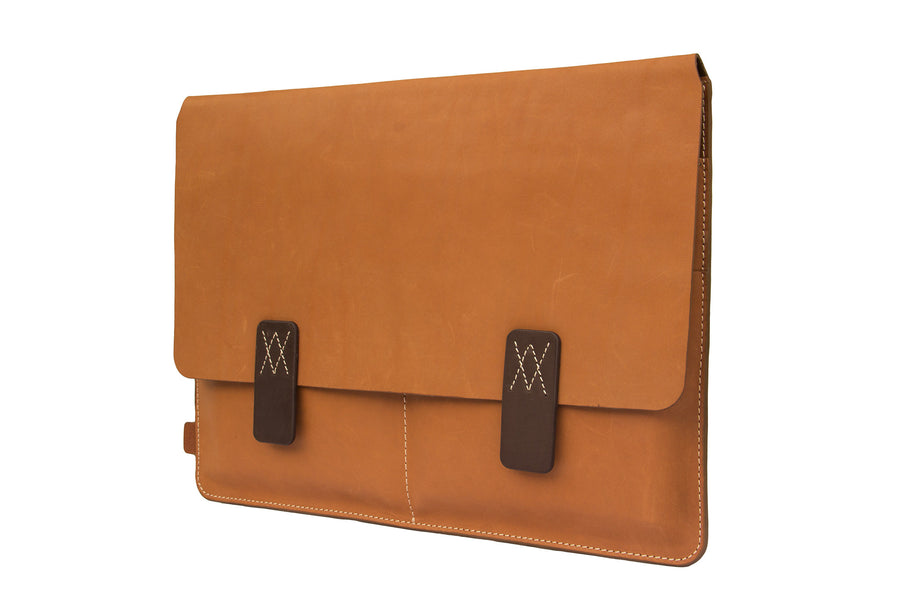 Amsterdam Tan Premium Natural Leather Cover for MacBook Retina 12