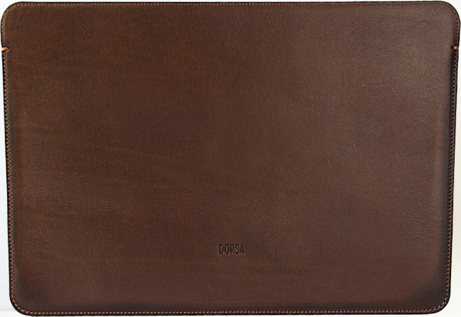 MacBook Air Dark Brown Cowboy Premium Leather Sleeve - VORYA