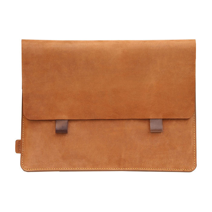 Camel Brown Premium Genuine Leather Pouch/ Sleeve/ cover for iPad Air - 10