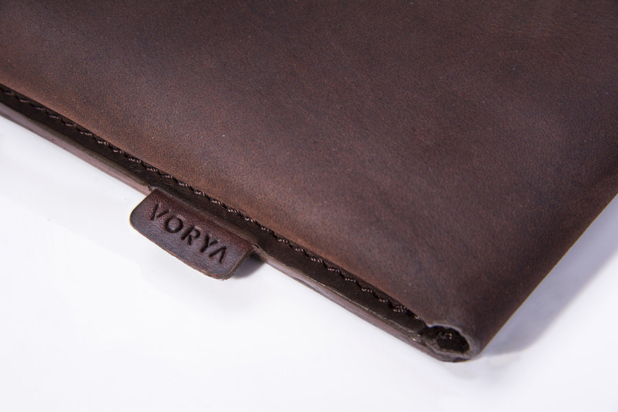 Chocolate Brown Premium Leather Cover for MacBook Retina 13