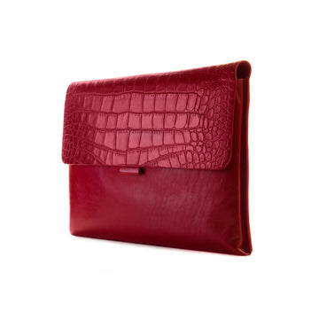 Red Corco Premium Leather Cover for MacBook Retina 13