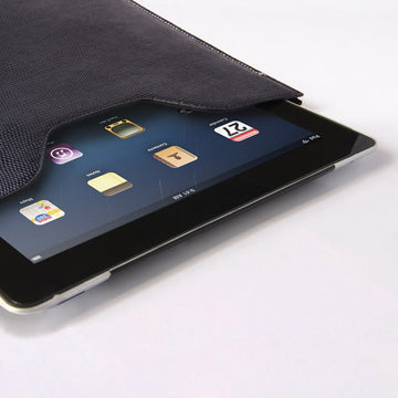 Premium Genuine Black Lizard Leather Sleeve Pouch for iPad - VORYA