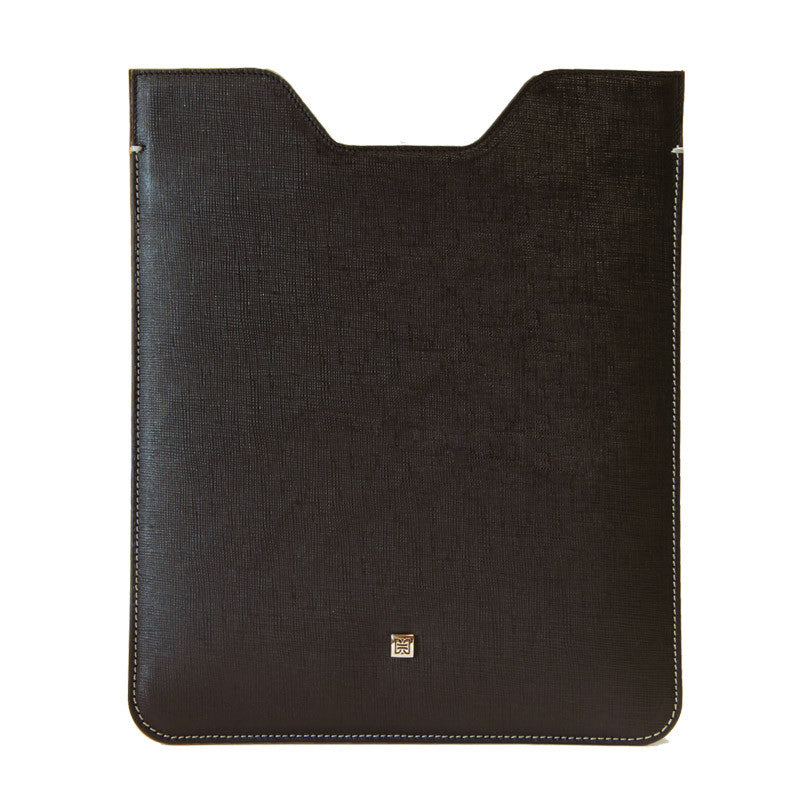 Premium Genuine Black Mountain Leather Sleeve Pouch for iPad - VORYA